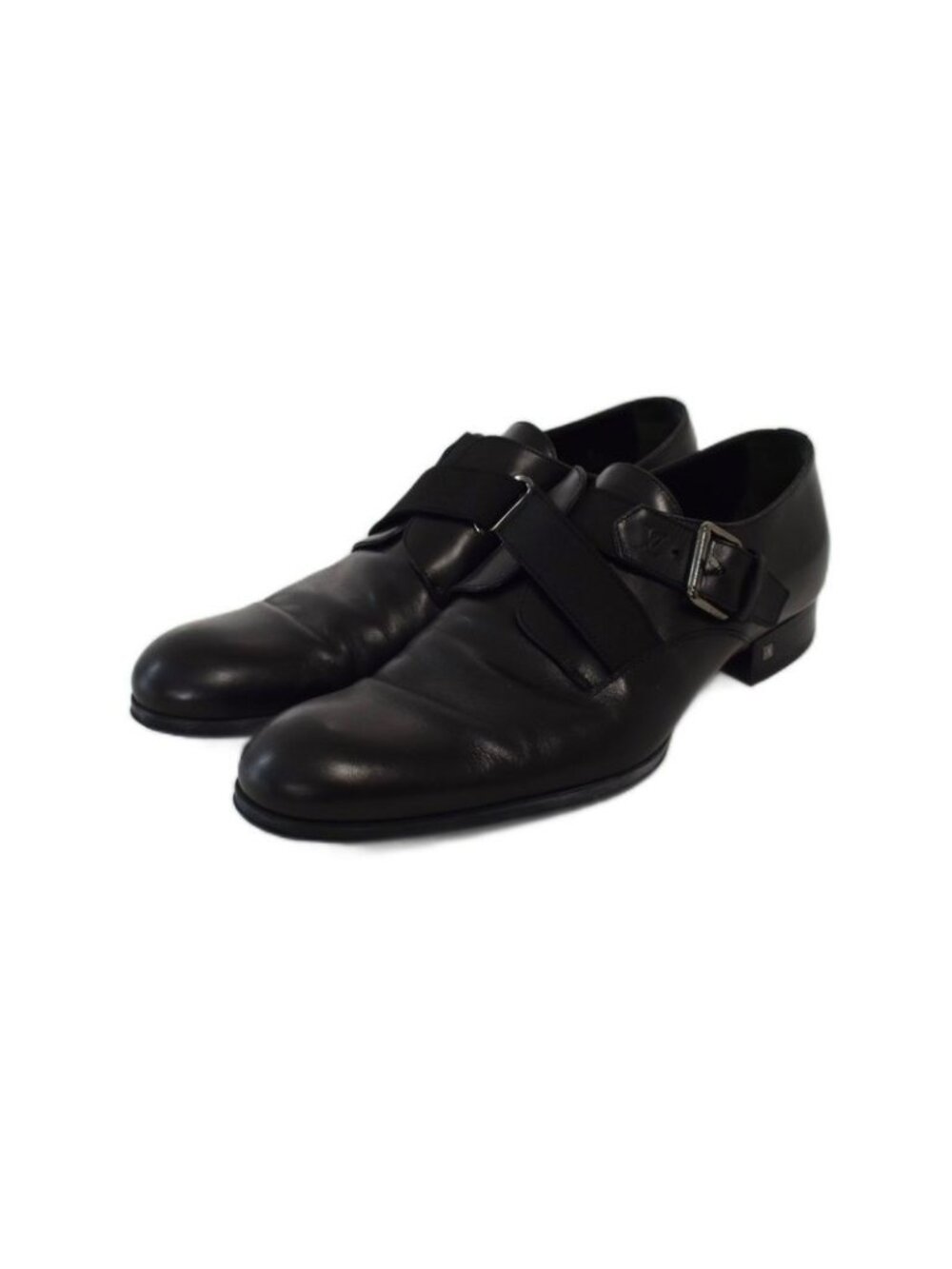 Louis Vuitton Business Shoes Dress Leather Logo Belt 8 Black - Picture 1 of 9